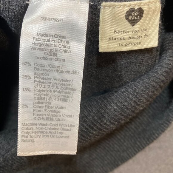 Madewell Womens Gray Hooded Sweater Dress Size S Cotton Blend - Picture 5 of 10